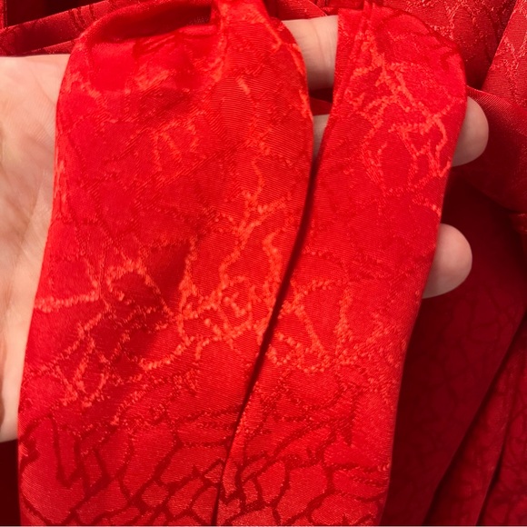 Frederick’s of Hollywood Vintage Red Satin Wrap Robe - Women Intimates Medium - Picture 7 of 12